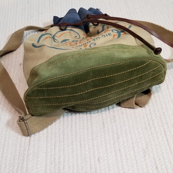 Lucky Brand Too Tough to Die Back Pack - Picture 3 of 8